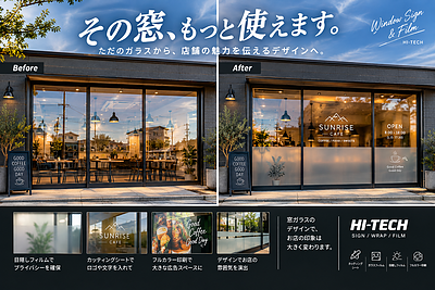 お店の窓ガラス、ただの窓になっていませんか？
