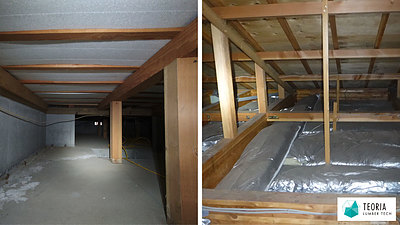 床下・天井断熱リフォームを気流止めでより効果的に！内窓設置でキッチンの寒さ対策も（小諸市M様邸）