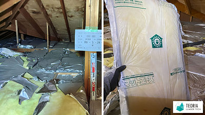 【天井断熱で暑さ対策】真夏の天井裏は60度超えも！（安曇野市・H様邸）