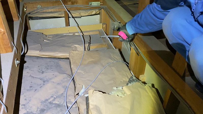 断熱材が無い箇所