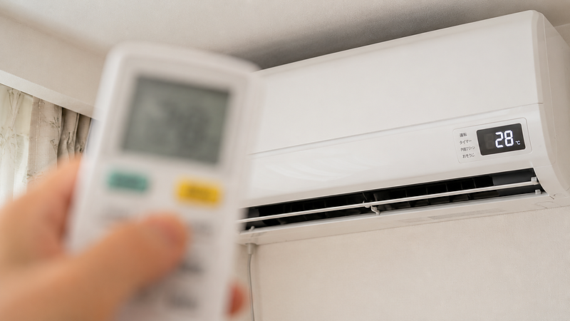 エアコン28℃表示 エアコン28℃表示