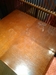 今日は長野のレストランで食卓、テーブルのシミ、変色の補修でした。
