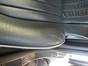 今日は長野で車ミニクーパーSの本革シート劣化（塗装剥がれ、キズ、変色）の補修リペアでした。