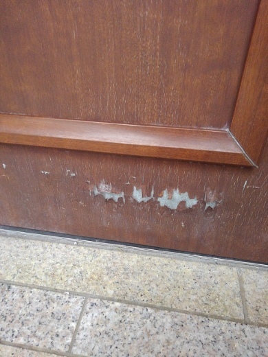 今日は長野で玄関ドア塗装剥がれの補修 リペア修理でした インテリアコーディネーター 吉川智幸 マイベストプロ信州