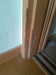 今日は長野で中古アパートのネコによるドア枠のキズ補修、リペアでした。