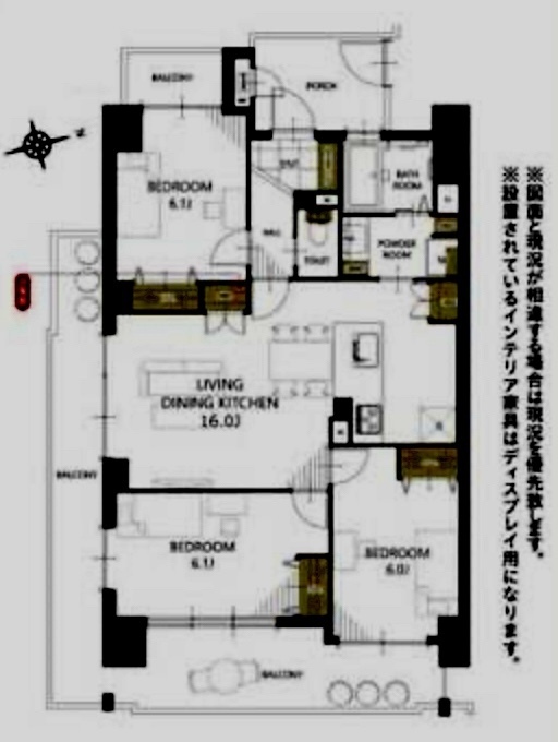 時津町 マンション 平面図 時津町 マンション 平面図