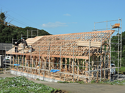 野地板とめ付け