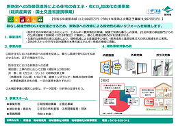 断熱窓への改修促進等による住宅の省エネ・省CO2加速化支援事業