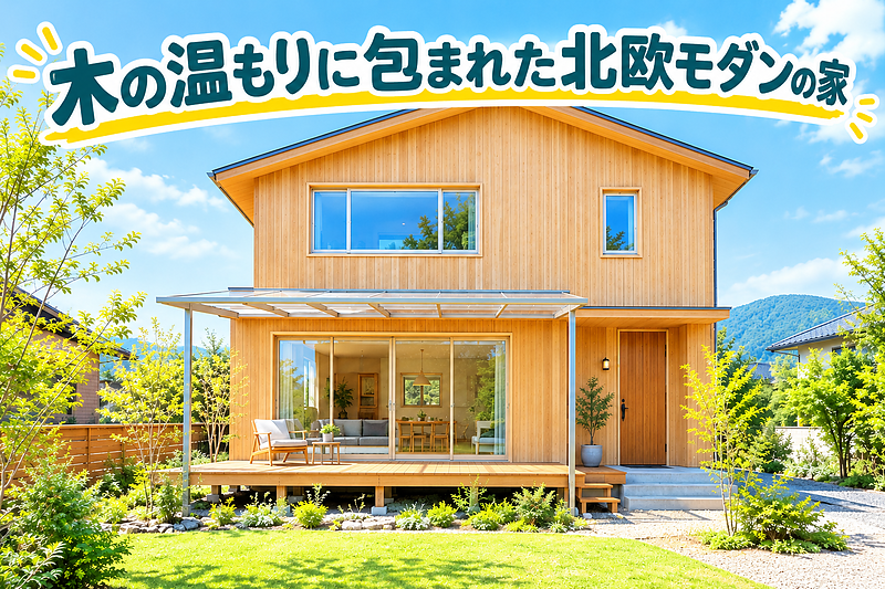 北欧風モダン住宅-外観 北欧風モダン住宅-外観