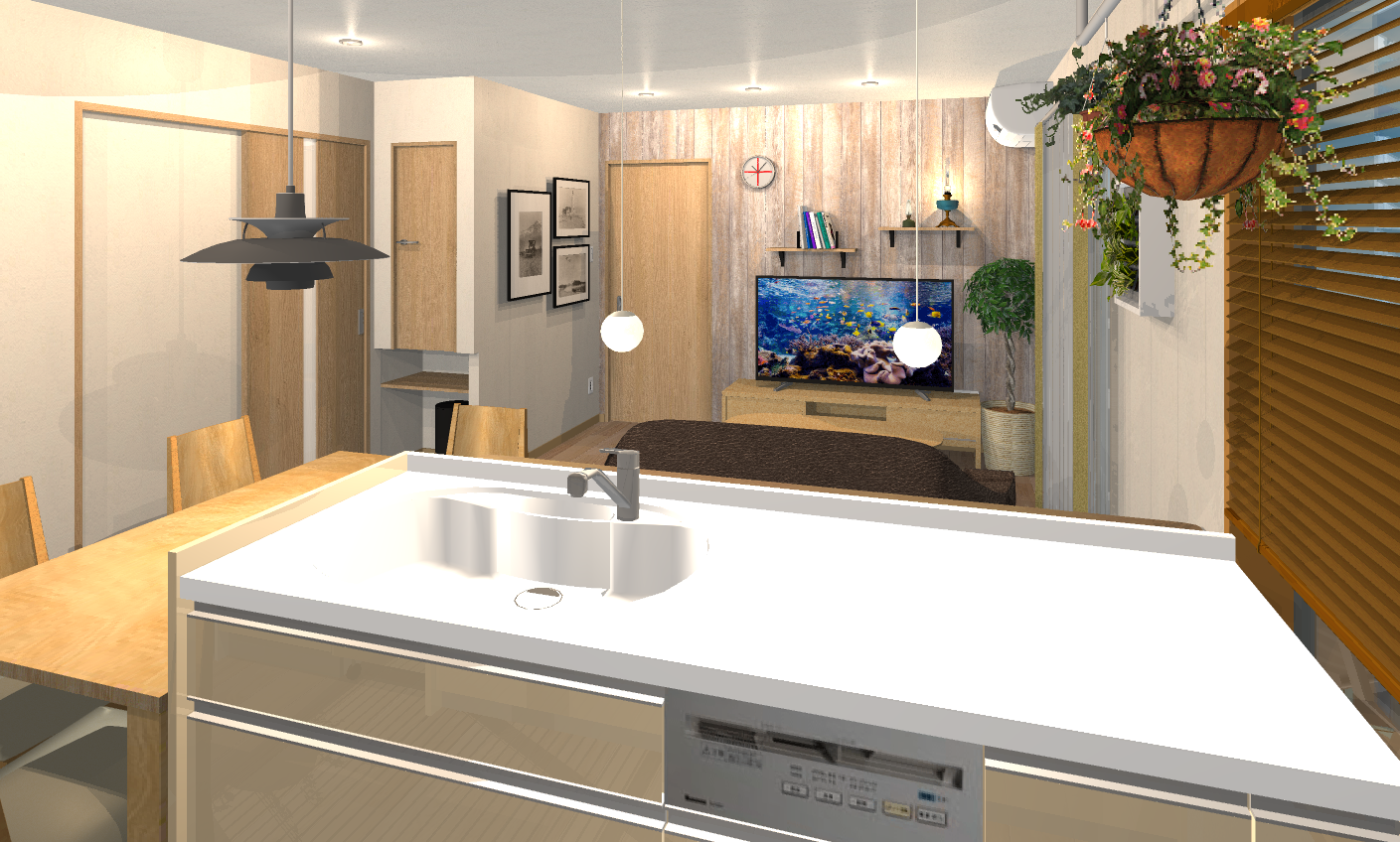 北欧スタイル
レンダリング加工