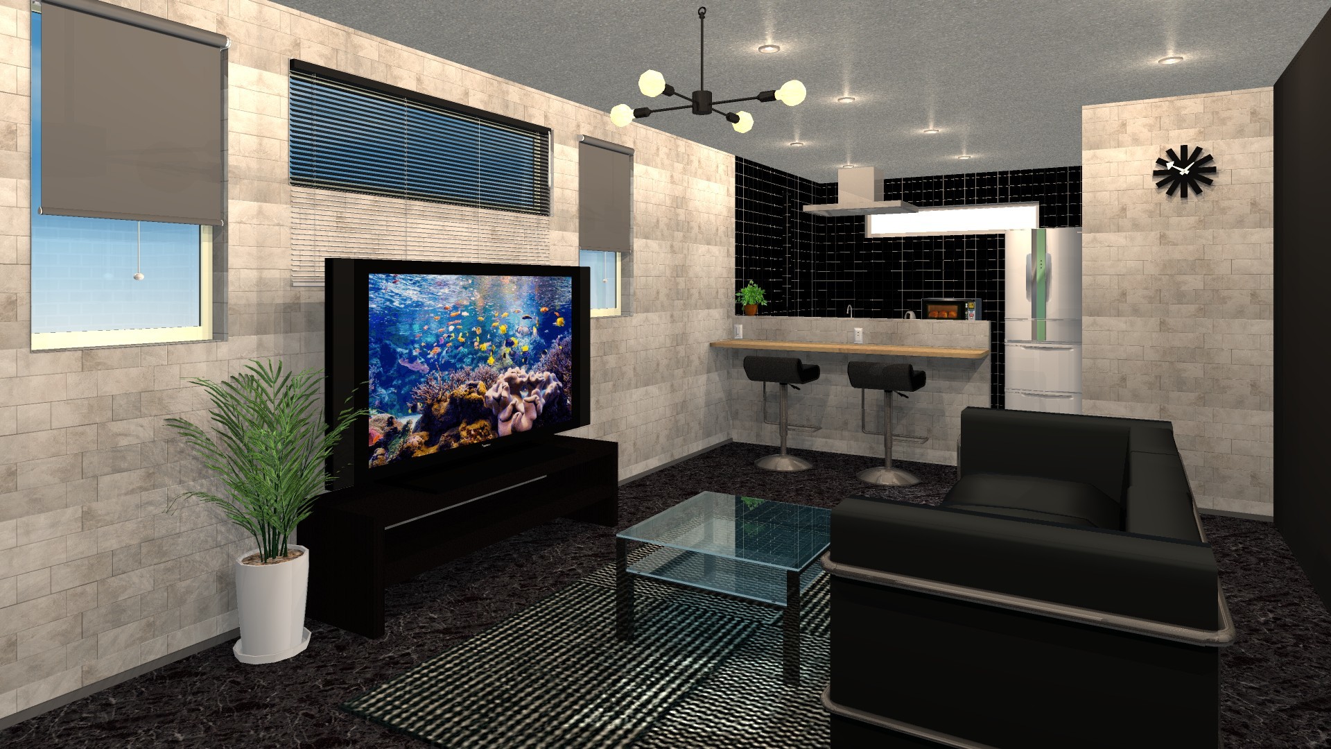 モダンスタイル
レンダリング加工