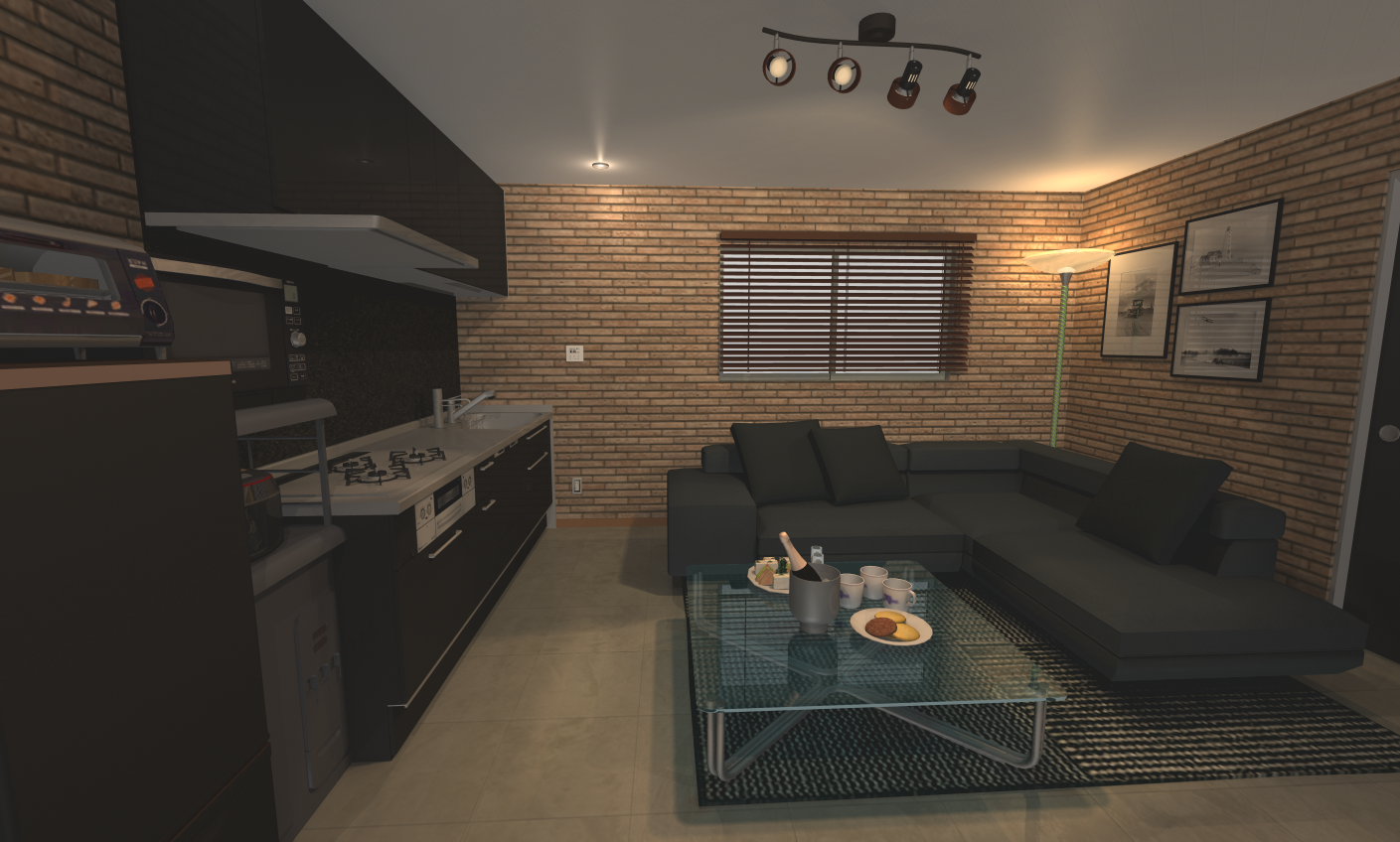 ブルックリンスタイル
レンダリング加工