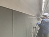 大分市太平町　外壁塗装工事　本日は高圧洗浄機で水洗いです。