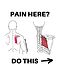 肩甲骨の内側に痛みがある方、ココを動かして。