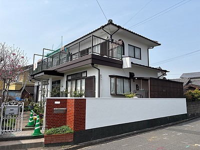外壁塗装工事　S様邸　断熱塗料ガイナ完工