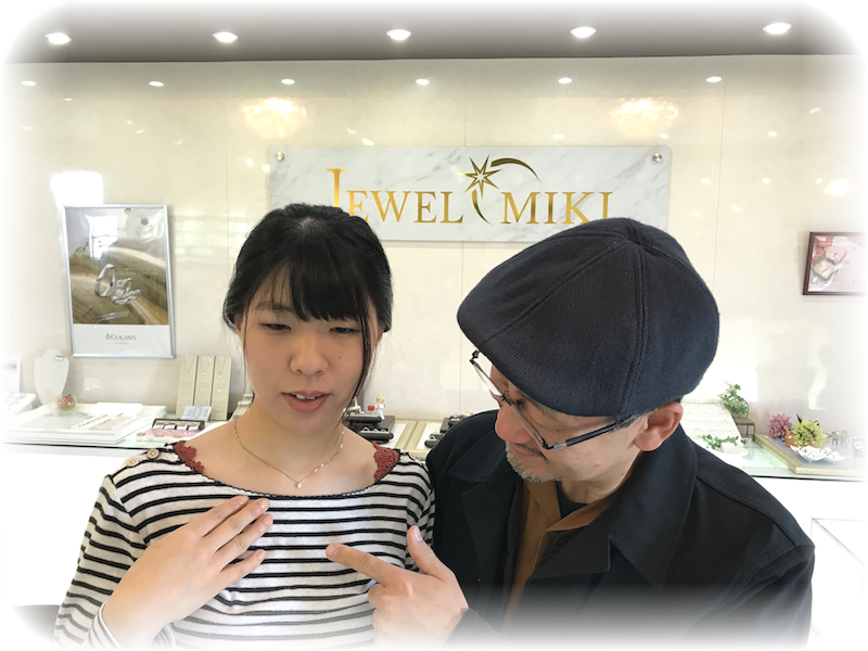 大分で婚約ネックレスならジュエルミキへ