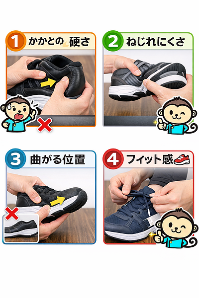 腰・股関節・膝に痛みがある人の靴の選び方について