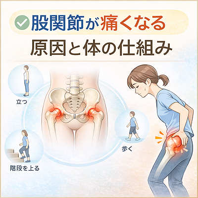 股関節が痛くなる原因と体の仕組み