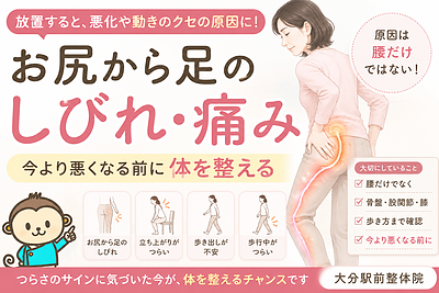 坐骨神経痛と言われた人へ｜お尻から足のしびれを放置しない方がいい理由