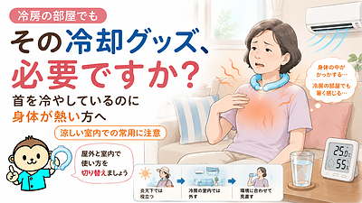 その冷却グッズ、室内でも必要ですか？身体が熱く感じる方へ