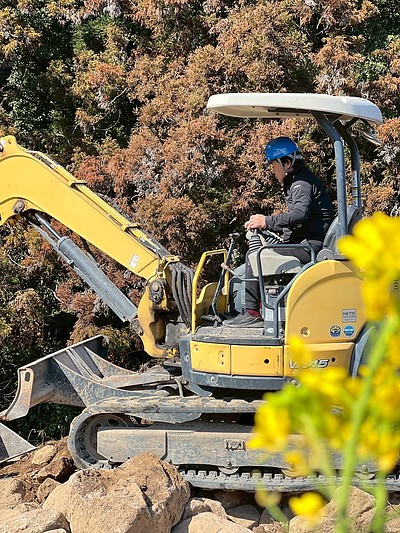 春の現場と花粉対策