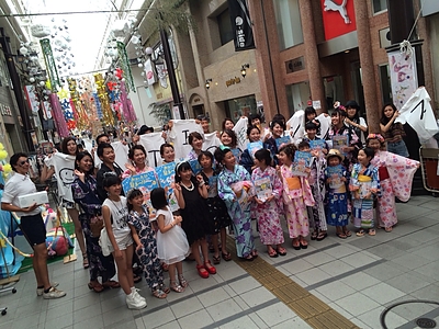 大分駅夏まつりゲリラファッションショー