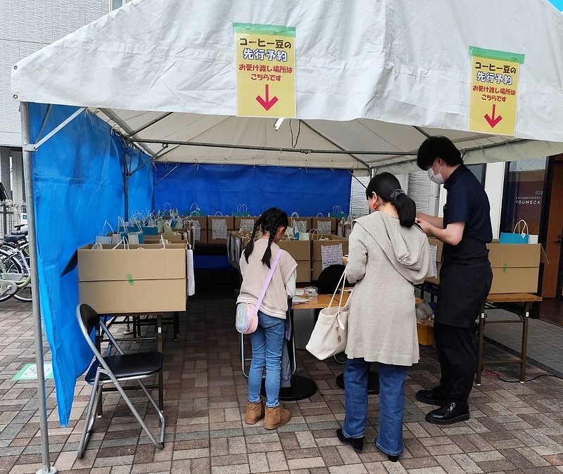 先行予約分　引き渡し特設テント