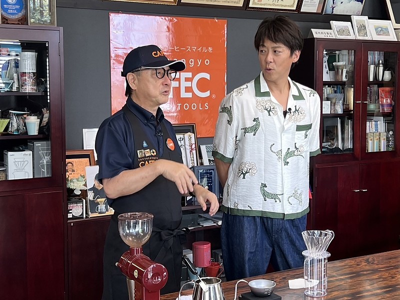 「大野タカシの夜分、おじゃまします。」での撮影風景