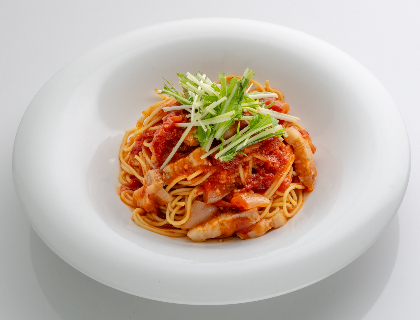 特製パンチェッタとトマトのパスタ 特製パンチェッタとトマトのパスタ