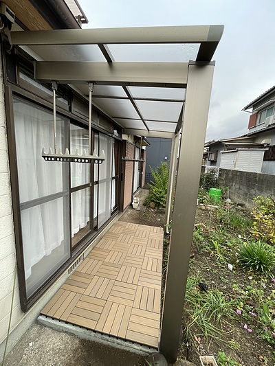 大分市明野東にてテラス工事終わりました。ありがとうございます。