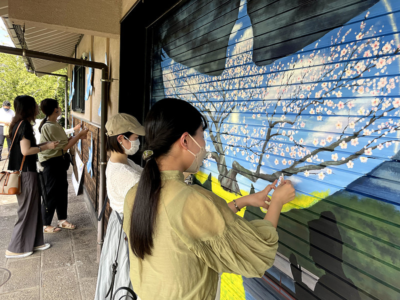 芳賀健太　だいなんアートコレクション　壁画作品　ワークショップ