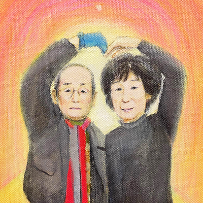 芳賀健太　絵画　カップル