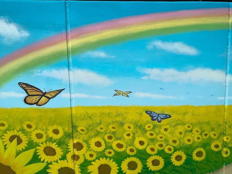 道標　熊本　壁画　空間ペインター　芳賀健太