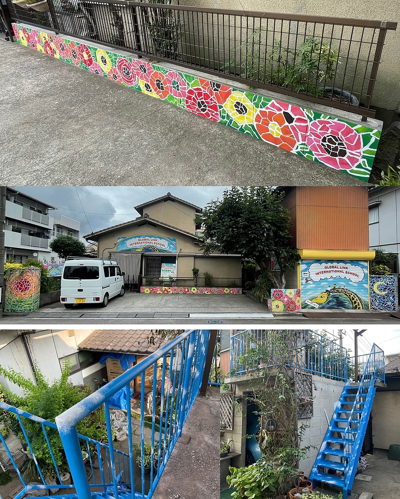 グローバルリンク　壁画　空間ペインター　芳賀健太