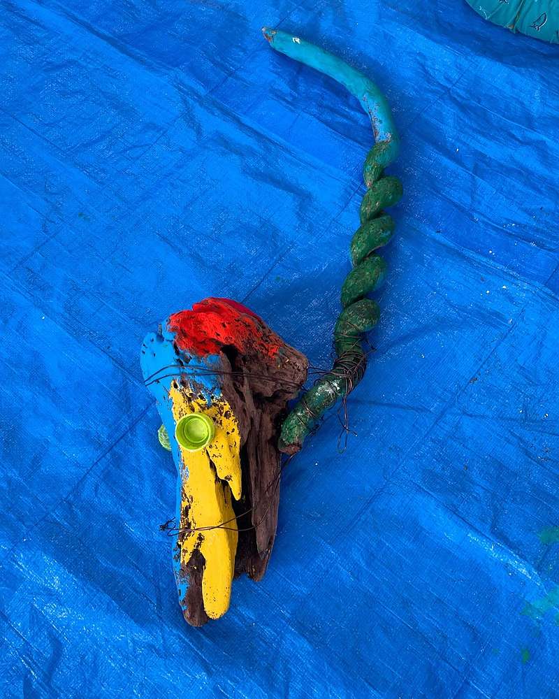 海洋プラゴミをアートに　空間ペインター芳賀健太