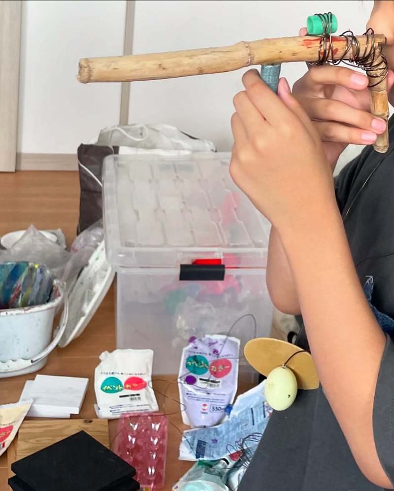 海洋プラゴミをアートに　空間ペインター芳賀健太