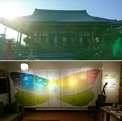 蝶和～ゆめつくり虫展示＆チャクラヨガ～in光専寺（中津）