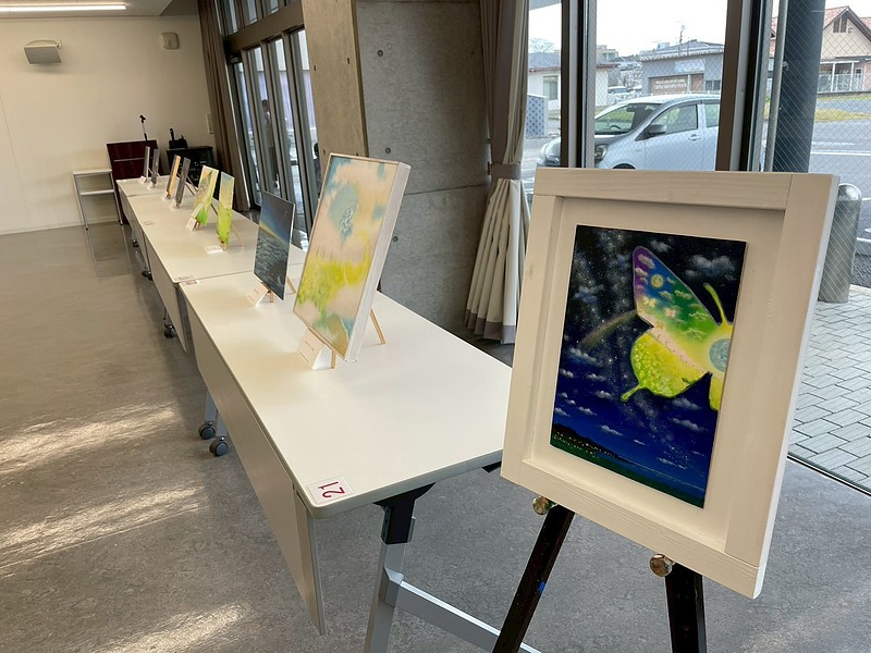 豊後大野市図書館　絵本原画展　読み聞かせ　ワークショップ　芳賀健太　空間ペインター