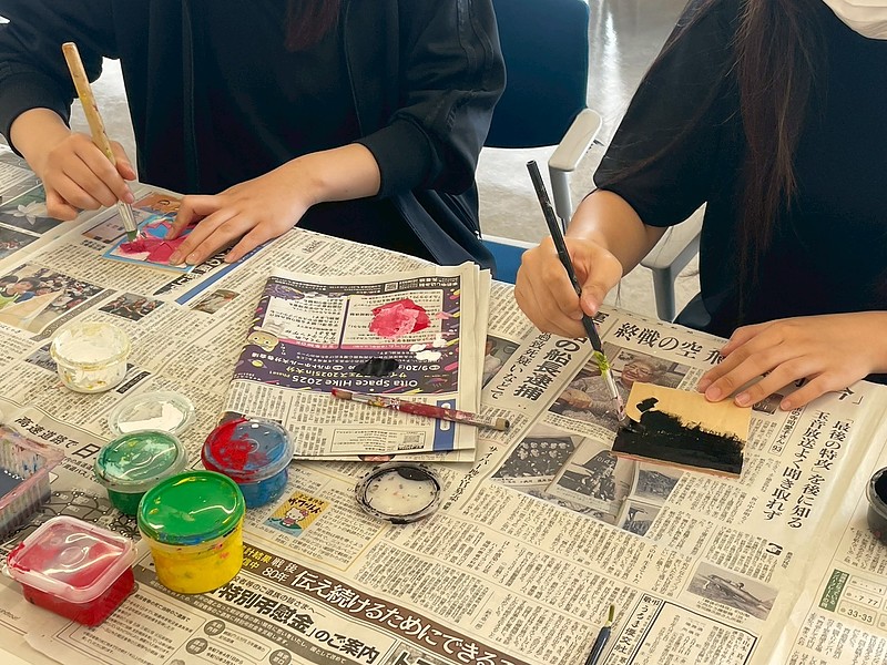 豊後大野市図書館　絵本原画展　読み聞かせ　ワークショップ　芳賀健太　空間ペインター