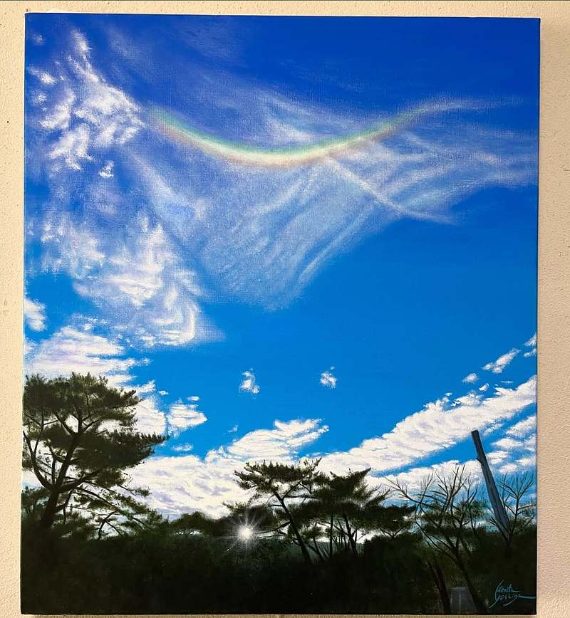 芳賀健太 絵画 rainbow messageひかりのむこうがわ 芳賀健太 絵画 rainbow messageひかりのむこうがわ