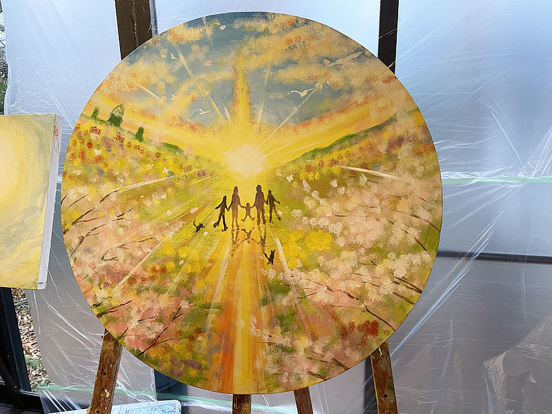 空間ペインター芳賀健太 ライブペイント 幸-こう- 空間ペインター芳賀健太 ライブペイント 幸-こう-