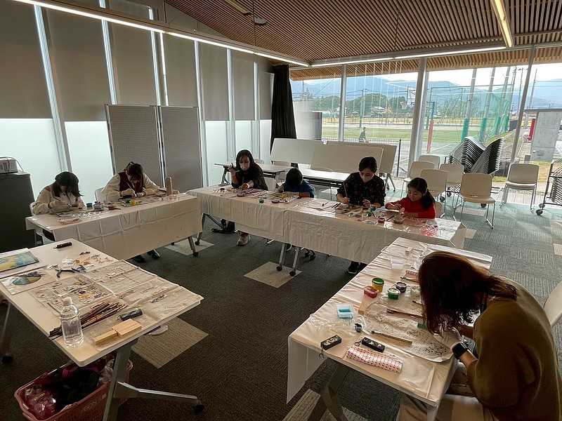 豊後高田市図書館ワークショップ絵本原画展　ゆめつくり虫　芳賀健太　よしがけんた