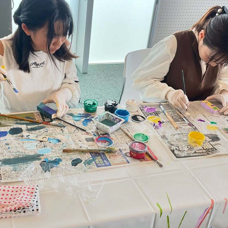 豊後高田市図書館ワークショップ絵本原画展　ゆめつくり虫　芳賀健太　よしがけんた