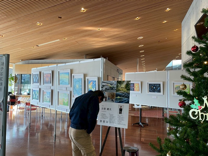 豊後高田市図書館ワークショップ絵本原画展　ゆめつくり虫　芳賀健太　よしがけんた