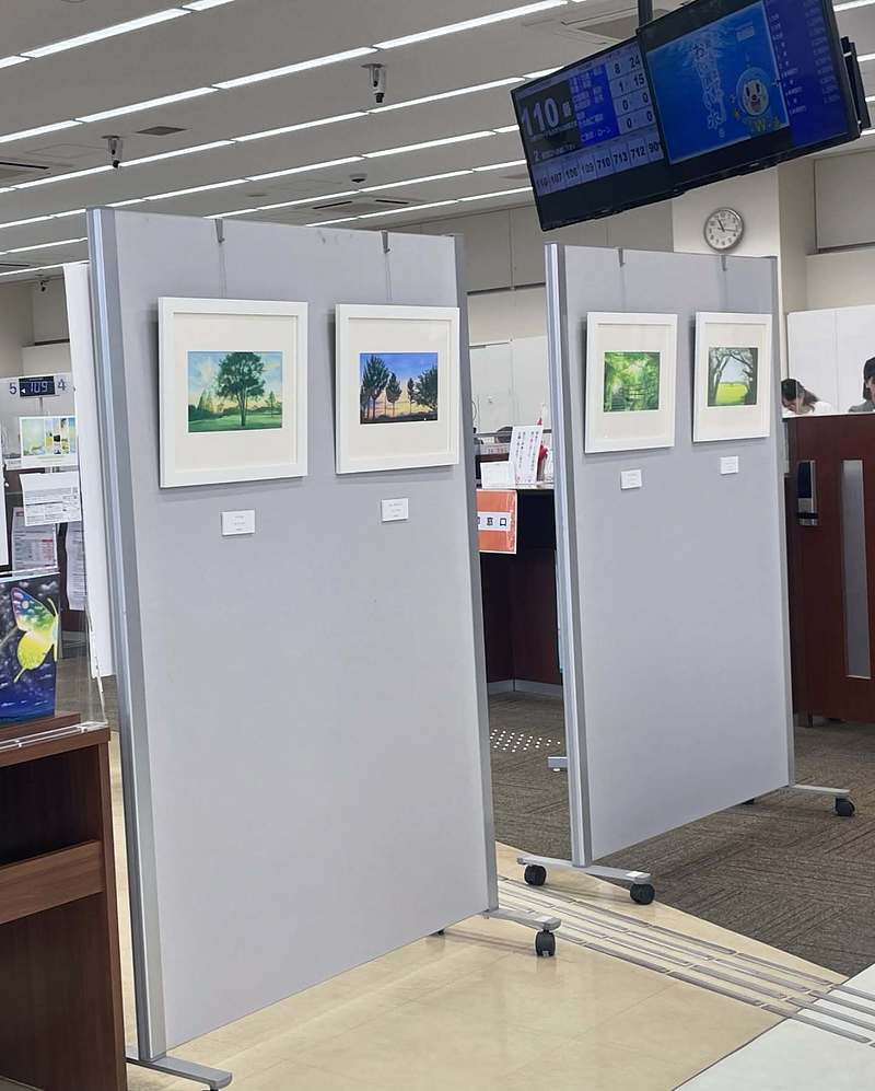 大分銀行わさだ支店　芳賀健太　絵画展示