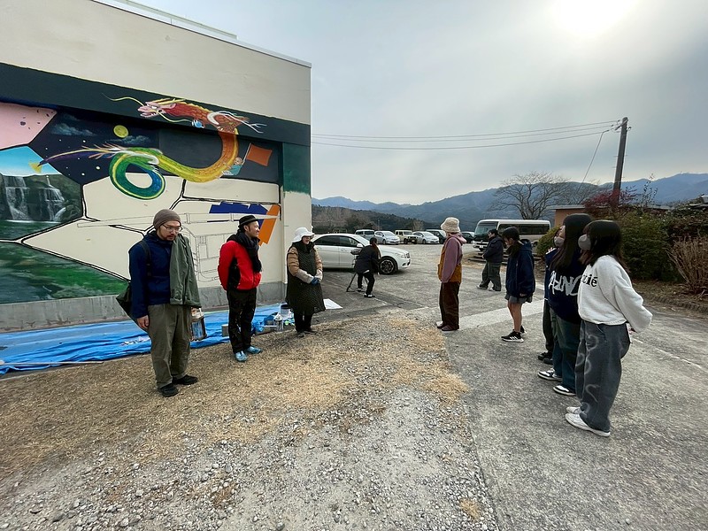 ななせアートスタジオ壁画 空間ペインター芳賀健太 地域おこし 過疎化対策 ななせアートスタジオ壁画 空間ペインター芳賀健太 地域おこし 過疎化対策