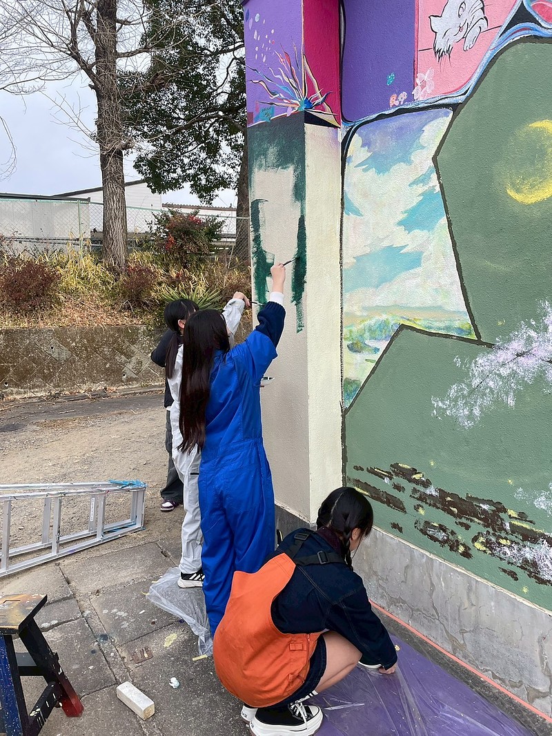 ななせアートスタジオ壁画 空間ペインター芳賀健太 地域おこし 過疎化対策 ななせアートスタジオ壁画 空間ペインター芳賀健太 地域おこし 過疎化対策