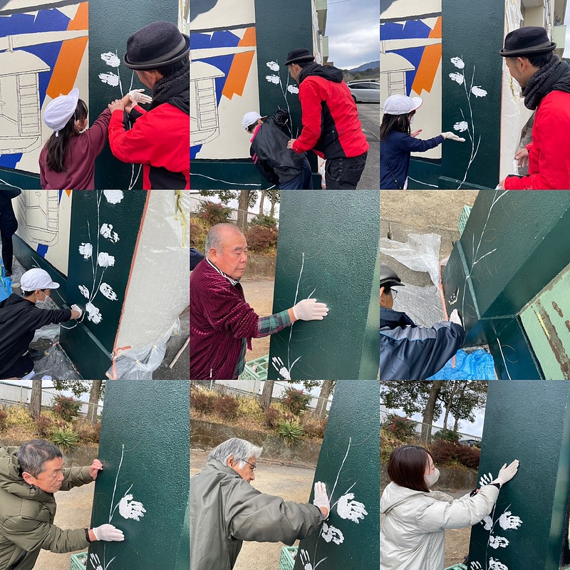 ななせアートスタジオ「地域と生きる壁画」　芳賀健太　空間ペインター