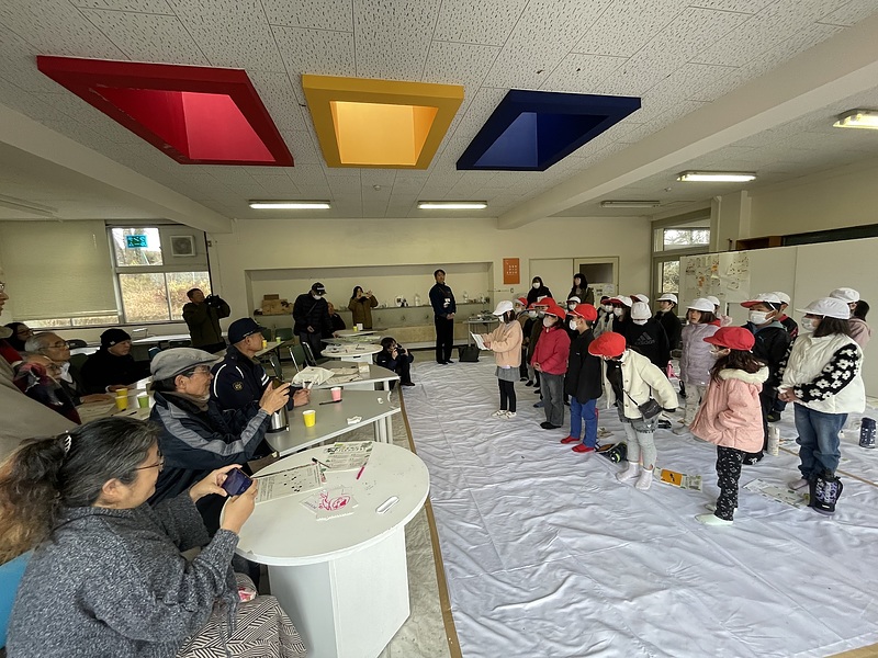 ななせアートスタジオ「地域と生きる壁画」　芳賀健太　空間ペインター
