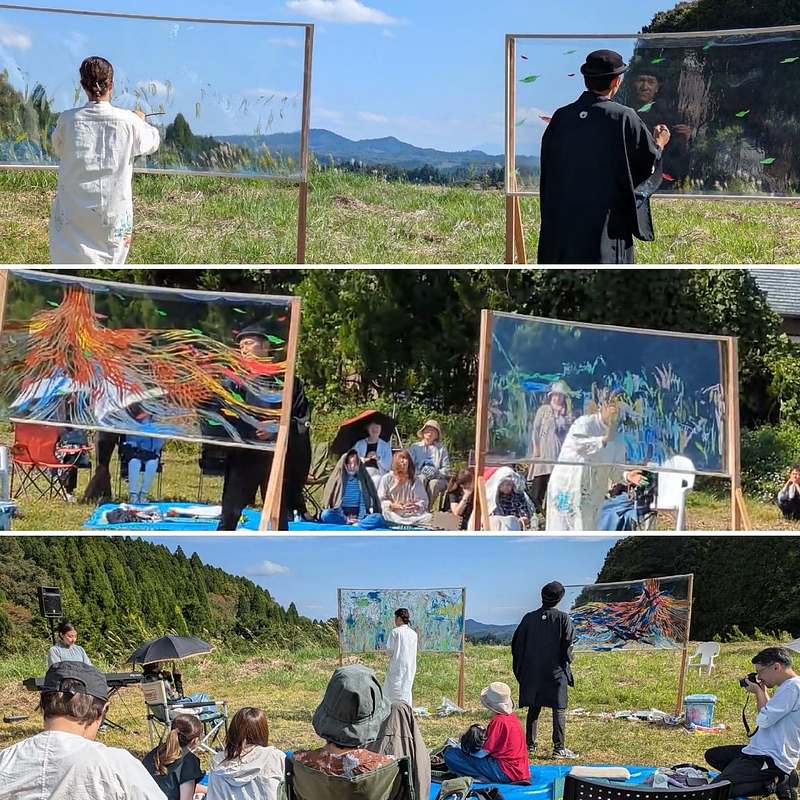 ライブペイント七つの星＿木星＿芳賀健太＿村田千尋＿田口麻衣子
